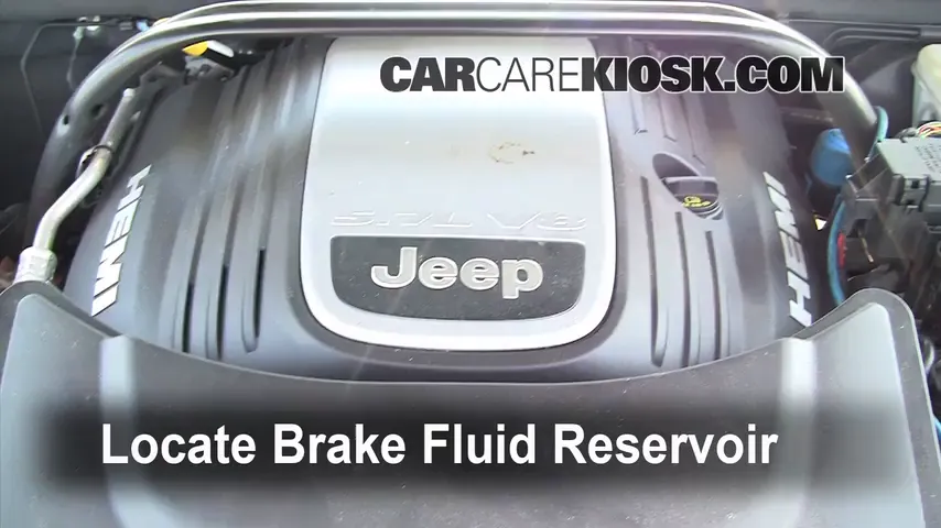 2005 Jeep Grand Cherokee Limited 5.7L V8 Brake Fluid Check Fluid Level
